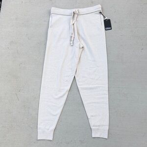 PJ Salvage Sweater Knit Cream Jogger Pants